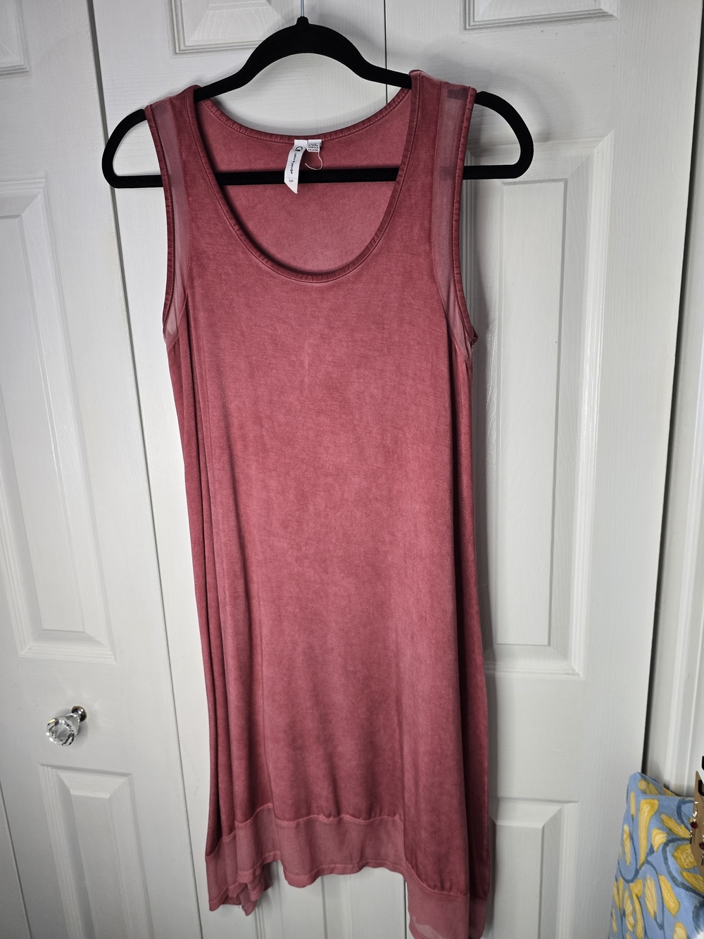 Cable & Gauge Dusty Rose Scoop Neck Tank Top Dress